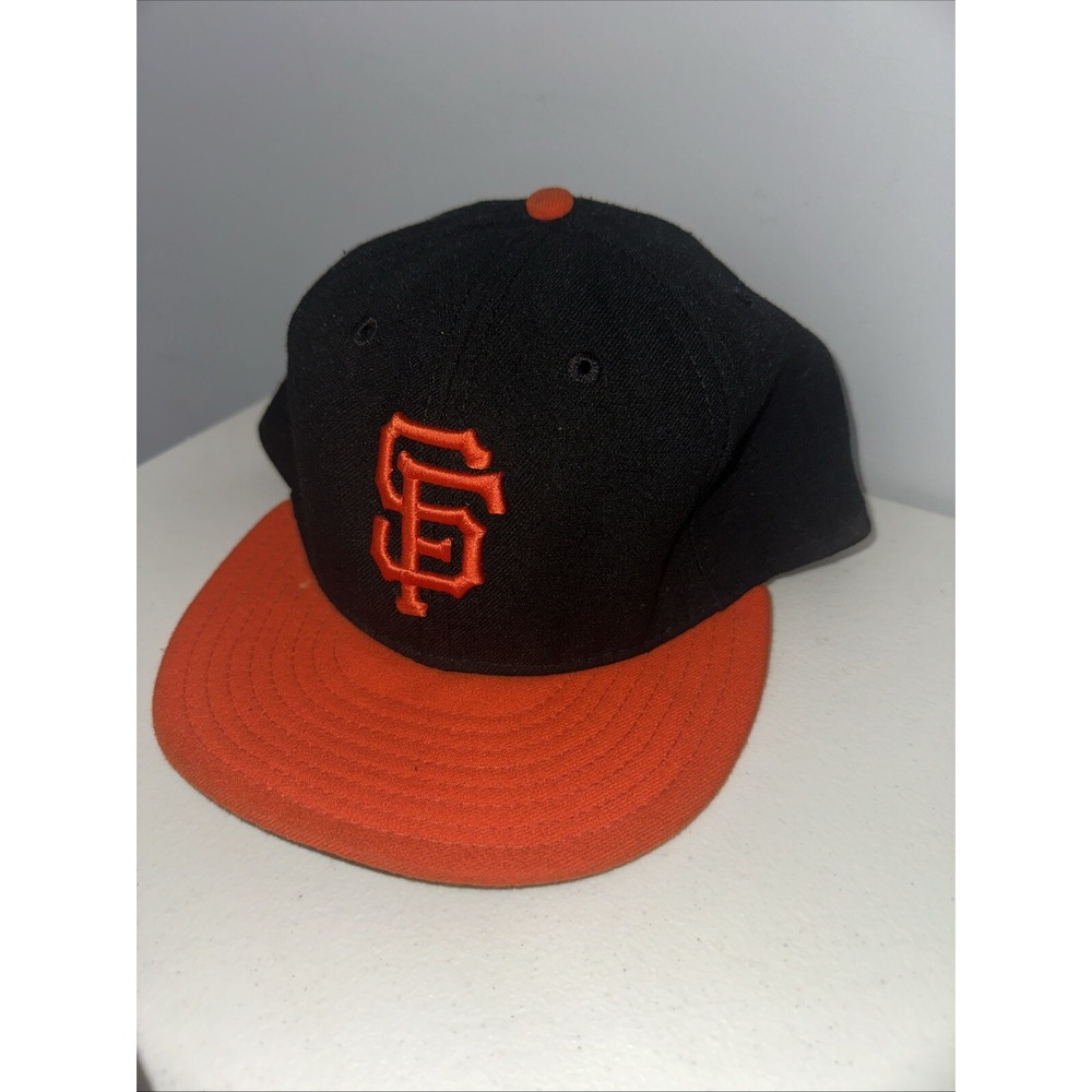 San Francisco Giants SF MLB Authentic New Era 59FIFTY‎ Fitted. Black And Orange.